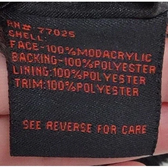 Adrienne Landau Black Modacrylic Hooded Jacket - Picture 7 of 7